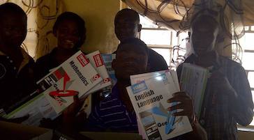 Donated revision books to Chitende High School